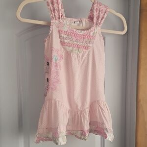 Naartjie Kids Pink and White Floral Dress